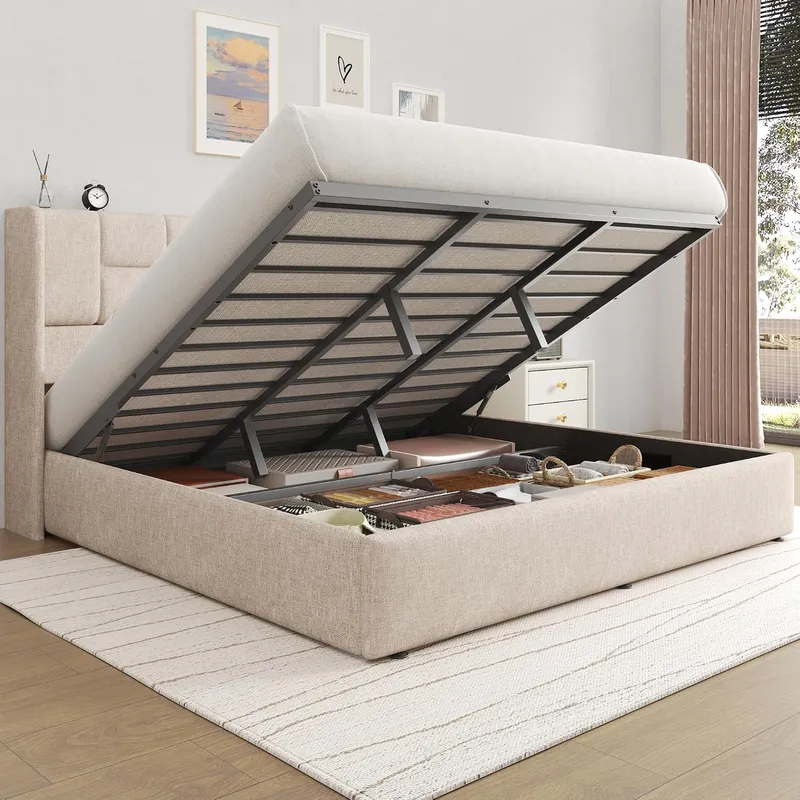 Gas Lift Storage Bed Hydraulic - 유압식 가스 리프트업 수납 기능이 있는