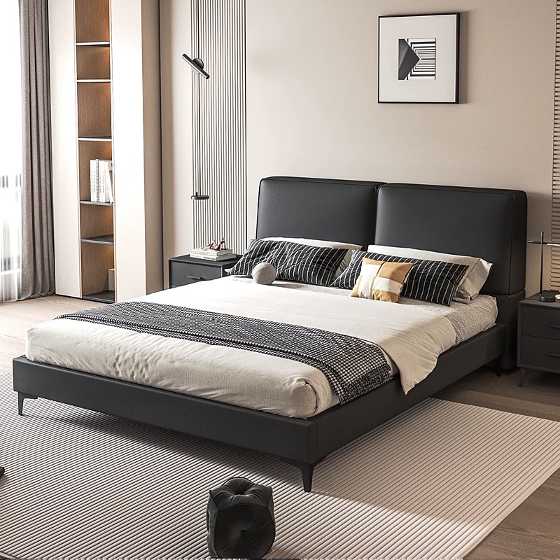 King Size Bed Frame With Storage Drawers - 현대적인 고급스러운 나무 소재 침실 가구,