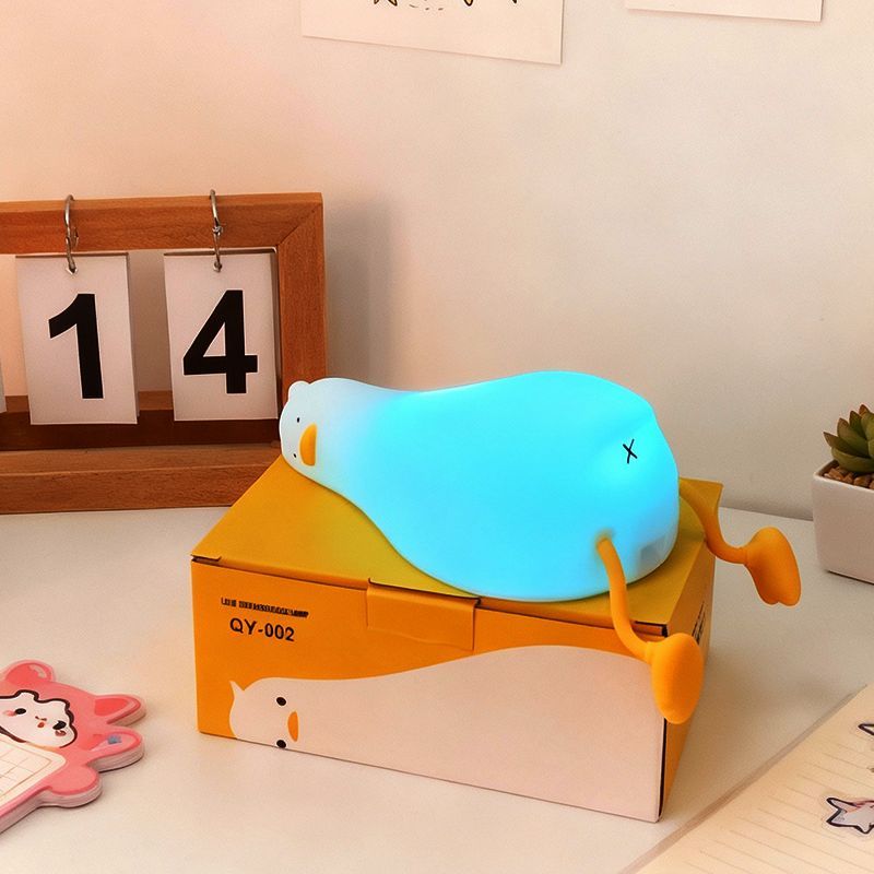 Floating Nightstand With Led Light - LED 어린이 야간등 충전식 실리콘 스퀴시