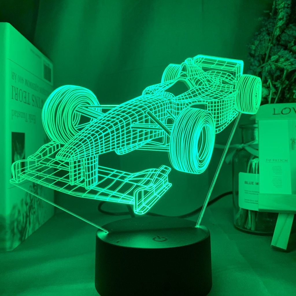 F1 포뮬러 1 레이싱 카 3d 환상 Led 야간 조명 - Floating Nightstand With Led Light 리뷰 및 가격