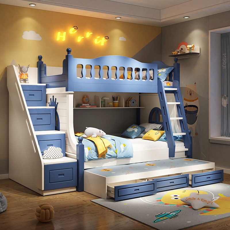 어린이용 침대 위아래 침대 남자아이용 높낮이 조절 가능 - Bunk Bed With Stairs And Slide 리뷰 및 가격