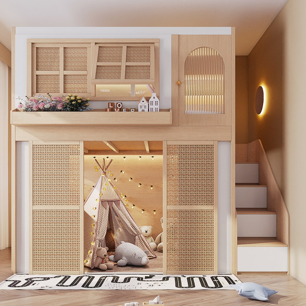 형제 자매를 위한 개별 프라이버시 공간이 있는 이층 침 - Bunk Bed With Stairs And Slide 리뷰 및 가격