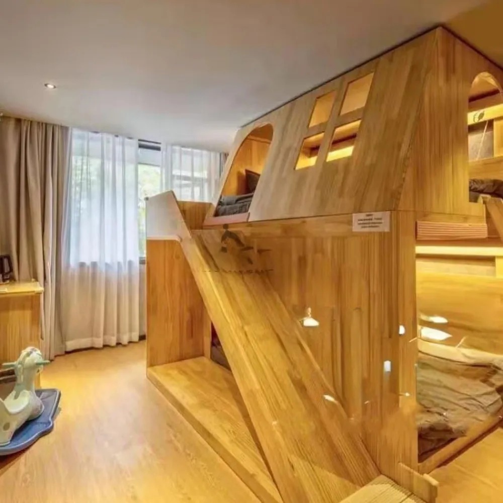 미국산 원목 어린이 트리하우스 벙크베드 공주님 성 로프 - Bunk Bed With Stairs And Slide 리뷰 및 가격