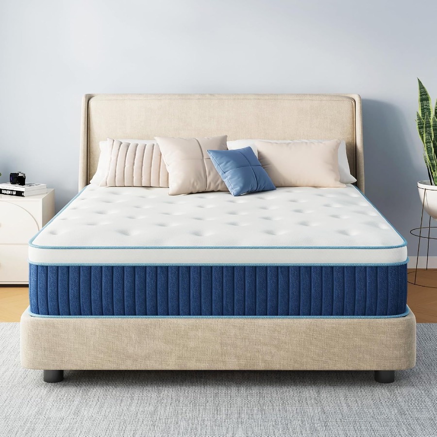 침실용으로 적합한 12인치 퀸 사이즈 하이브리드 매트리 - Memory Foam Mattress In A Box Queen 리뷰 및 가격